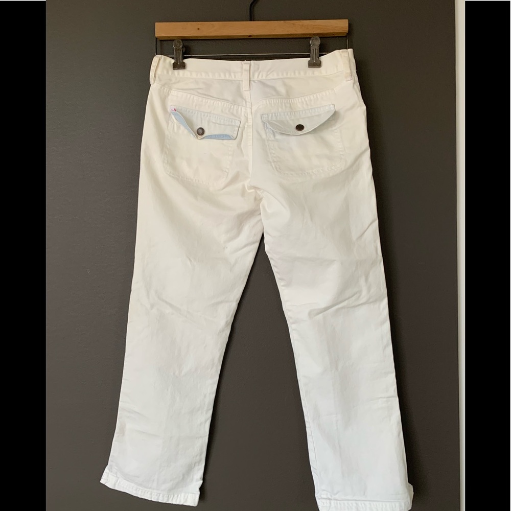 White Abercrombie Capri jeans size 2 - Picture 2 of 2